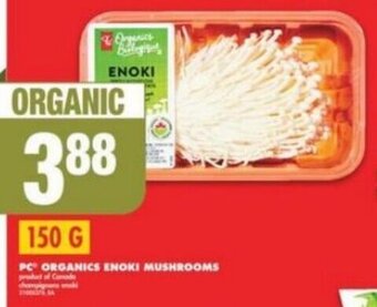 No Frills PC ORGANICS ENOKI MUSHROOMS 150g offer