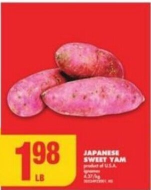 No Frills JAPANESE SWEET YAM offer