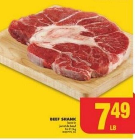 No Frills BEEF SHANK offer