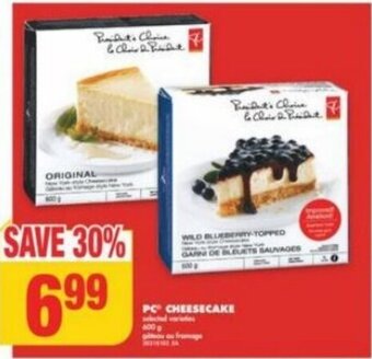 No Frills PC CHEESECAKE offer