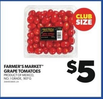 Real Canadian Superstore FARMER'S MARKET GRAPE TOMATOES 907G offer
