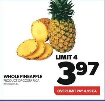 Real Canadian Superstore WHOLE PINEAPPLE offer