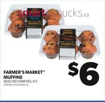 Real Canadian Superstore FARMER'S MARKET MUFFINS 6'S offer