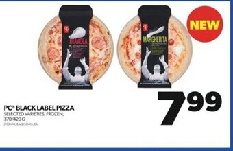 Real Canadian Superstore PC BLACK LABEL PIZZA 370/420G offer