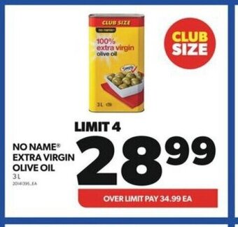 Real Canadian Superstore NO NAME EXTRA VIRGIN OLIVE OIL 3L offer