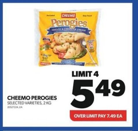 Real Canadian Superstore CHEEMO PEROGIES 2KG offer