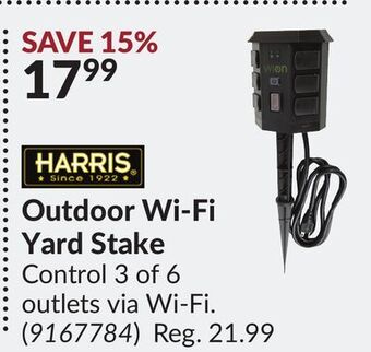 Princess Auto Outdoor wi-fi yard stake control offer