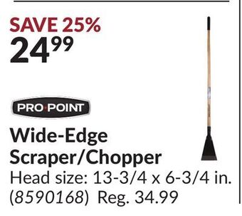 Princess Auto Wide-edge scraper/chopper offer