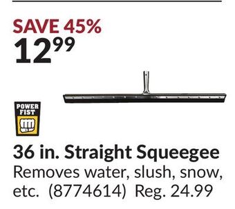 Princess Auto 36 in. straight squeegee offer