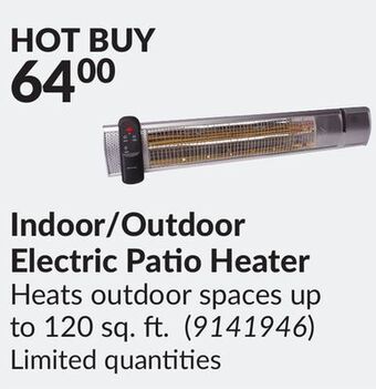 Princess Auto Indoor/outdoor electric patio heater offer