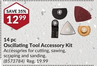 Princess Auto 14 pc oscillating tool accessory kit offer
