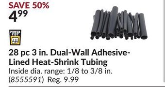 Princess Auto 28 pc 3 in. dual-wall adhesive- lined heat-shrink tubing offer