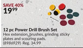 Princess Auto 12 pc power drill brush set offer