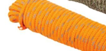 Princess Auto Orange 1/4 in. x 50 ft reflective braided polypropylene ropes offer