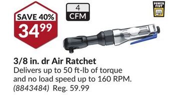 Princess Auto 3/8 in. dr air ratchet offer