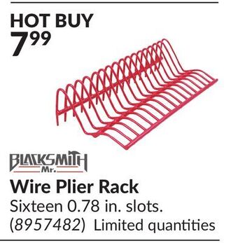 Princess Auto Wire plier rack offer