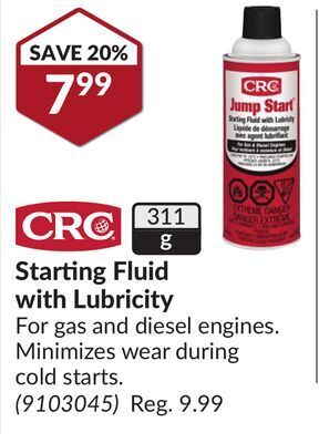 Princess Auto Starting fluid with lubricity offer