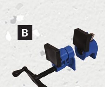 Princess Auto 3/4 pipe clamps offer