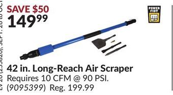 Princess Auto 42 in. long-reach air scraper offer