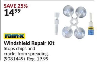 Princess Auto Windshield repair kit offer