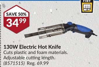 Princess Auto 130w electric hot knife offer