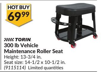 Princess Auto 300 lb vehicle maintenance roller seat offer
