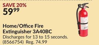 Princess Auto Home/office fire extinguisher 3a40bc offer