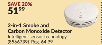 Princess Auto 2-in-1 smoke and carbon monoxide detector offer