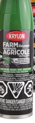 Princess Auto John deere green farm and implement spray paints offer