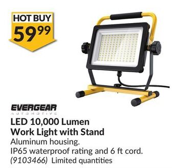 Princess Auto Led 10, 000 lumen work light stand offer