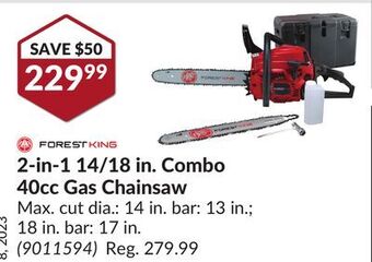 Princess Auto 2-in-1 14/18 in. combo 40cc gas chainsaw offer