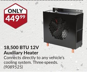 Princess Auto 18,500 btu 12v auxiliary heater offer