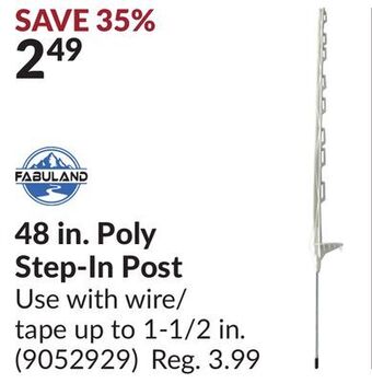 Princess Auto 48 in. poly step-in post offer