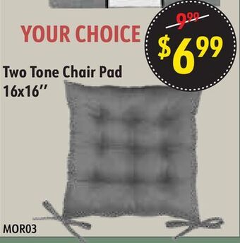 Oxford Mills Two tone chair pad 16x16'' offer