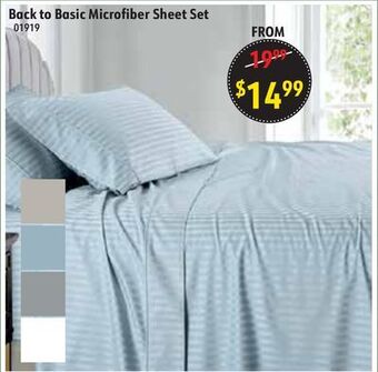 Oxford Mills Back to basic microfiber sheet set offer