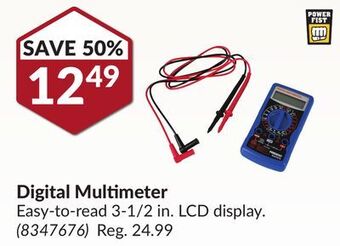 Princess Auto Digital multimeter offer
