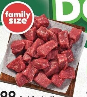 Sobeys Fresh Boneless Stew Beef 13.21/kg offer
