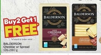 Sobeys BALDERSON Cheddar or Spread 126-280 g offer
