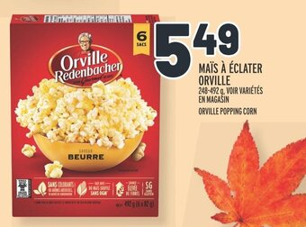 Metro MAÏS À ÉCLATER ORVILLE 248-492 g offer