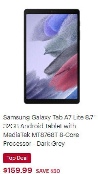 Best Buy Samsung Galaxy Tab A7 Lite 8.7" 32GB Android Tablet offer