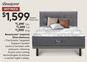 Sleep Country Beautyrest imperial elton mattress offer