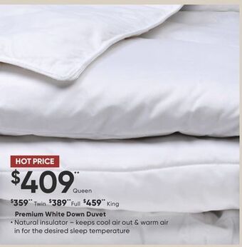 Dormez Vous Premium white down duvet offer