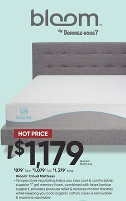 Dormez Vous Bloom cloud mattress offer