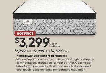 Dormez Vous Kingsdown duet innbrook mattress offer