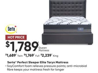Dormez Vous Serta perfect sleeper elite taryn mattress offer