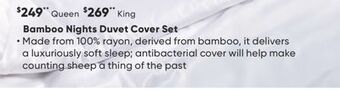Dormez Vous Bamboo nights duvet cover set offer