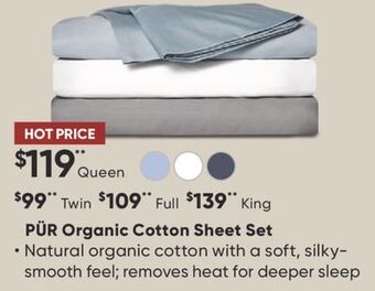 Dormez Vous Pür organic cotton sheet set offer