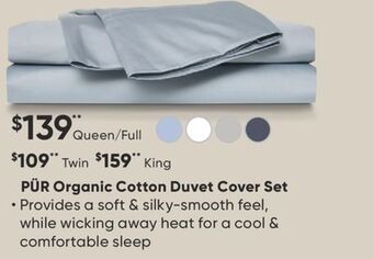 Dormez Vous Pür organic cotton duvet cover set offer