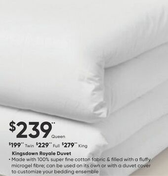 Dormez Vous Kingsdown royale duvet offer