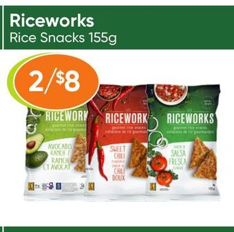 Healthy Planet Rice snacks offer